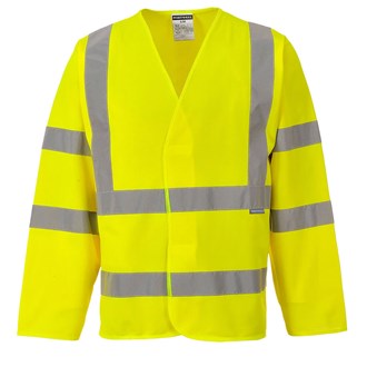 PW HI-VIS VEST - Long Sleeve | Day/Night | Velcro Close 
